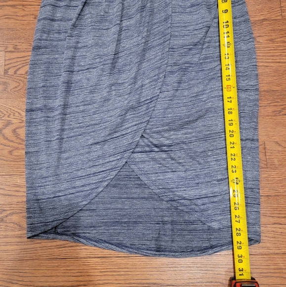 NY&C Blue & White Ruched Open Front Wrap Effect Skirt Size M NWT - Picture 2 of 11